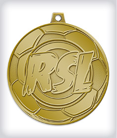 Antique Gold Custom Soccer Medals image