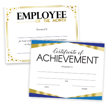 Certificates Many Styles To Choose From