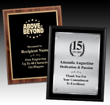 Corporate Plaques - Many Styles To Choose From