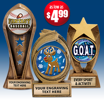 Insert Sculpture Trophies Many Styles To Choose From!