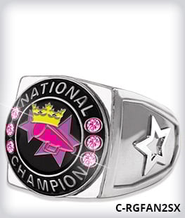 Custom Round Champion 2.0 Ring Top With Stones image