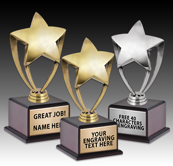 Metal Stars FREE 40 Characters Of Engraving