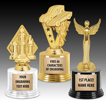 Classic Deluxe Trophies FREE Engraving Up To 40 Characters