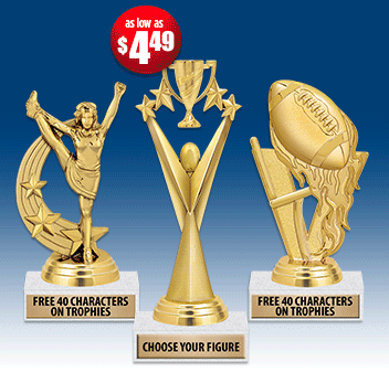 Participation Trophies Hundreds of Sports & Activities
