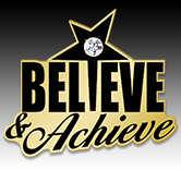 Believe & Achieve Pin