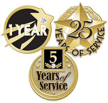 Years Of Service Pins Many Styles To Choose From!