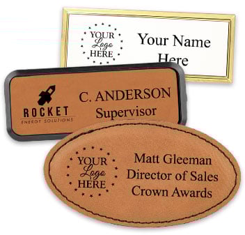 Badges FREE 40 Characters Of Engraving - Magnetic Backing