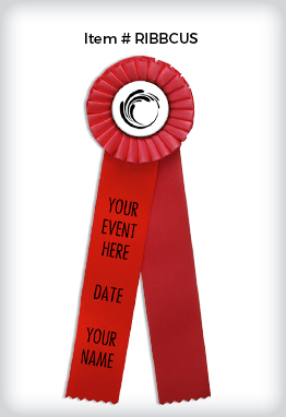 2 Streamer Rosette Ribbons image