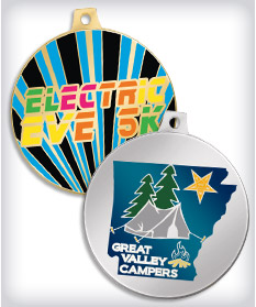 Custom Color Printed Community Event Medals image