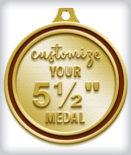Custom 5 &frac12;&rdquo; Medal image
