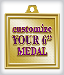 Custom 6&rdquo; Medal image