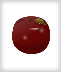 Custom Apple 3-D Acrylic Embedments image