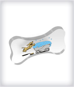 Custom Dog Bone Acrylic Embedments image