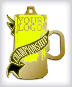 Glow In The Dark Custom Bottle Opener Medals image