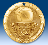 2" Basketball Medal