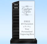 12 Black Plate Slide-In Perpetual Acrylic