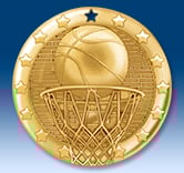 2" Basketball Medal