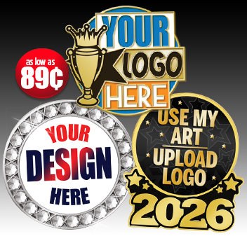 Custom Pins Features Your Logo Or Artwork