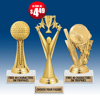Participation Trophies Hundreds of Sports & Activities