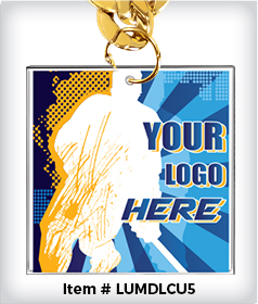 Square Custom 5&rdquo; Acrylic Medal image