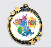 Glitter Shooting Star Medal