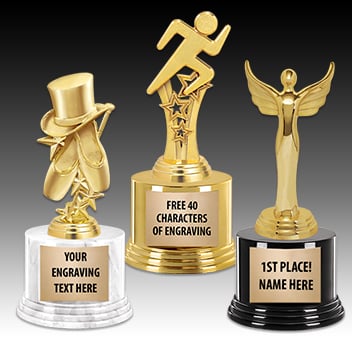 Classic Deluxe Trophies FREE Engraving Up To 40 Characters