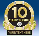 10 Year Engravable Pin