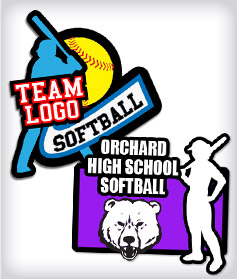 Custom Rubber Softball Pins image