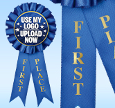 Custom 1st Place Rosette Ribbon