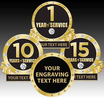 Engraved Pins Personalized With Your Text