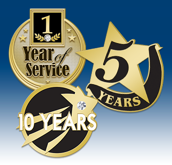 Years Of Service Pins Many Styles To Choose From!