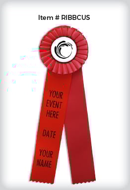 2 Streamer Rosette Ribbons image