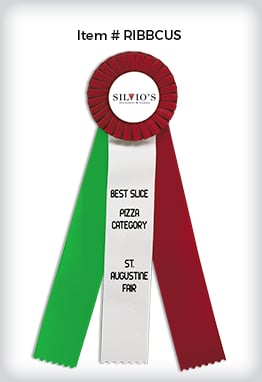 3 Streamer Rosette Ribbons image