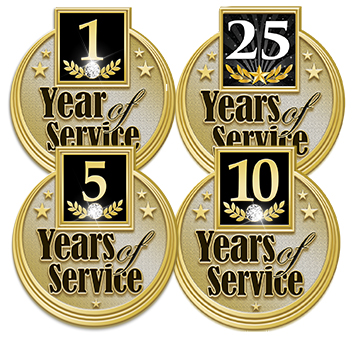 Years Of Service Pins Many Styles To Choose From!