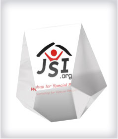 Custom Wedge Hexagonal Face Acrylic Embedments image