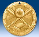 2" Baseball Medal