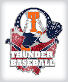 Custom Glitter Baseball Pins image