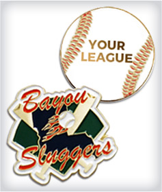 Custom Semi Cloissone Baseball Pins image