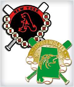 Custom Soft Enamel Baseball Pins image