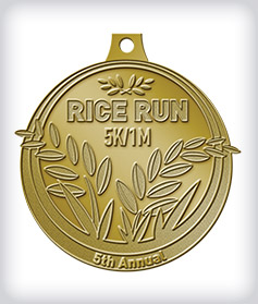 Antique Gold Custom Running Medals image