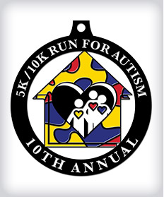 Black Dyed Custom Running Medals image