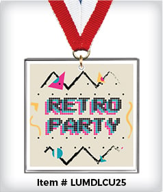 Square Custom 2.5&rdquo; Acrylic Medal image