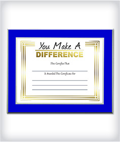 Custom Blue Lamination Plaque image