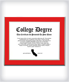 Custom Red Lamination Plaque image