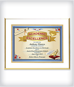 Custom White Lamination Plaque image