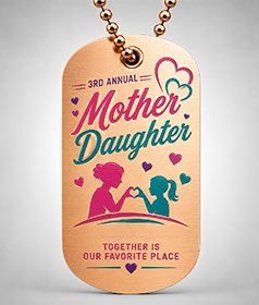 Custom Printed Bronze Dog Tags image