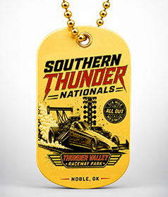 Custom Printed Gold Dog Tags image