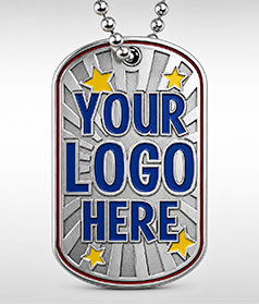 Custom Silver Dog Tags image