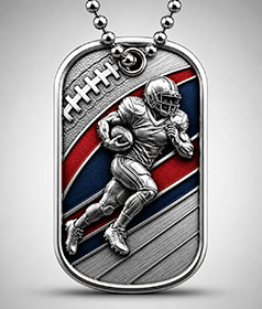 Custom Silver Dog Tags image