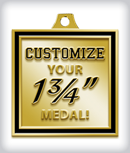 Custom 1 &frac34;&rdquo; Medal image
